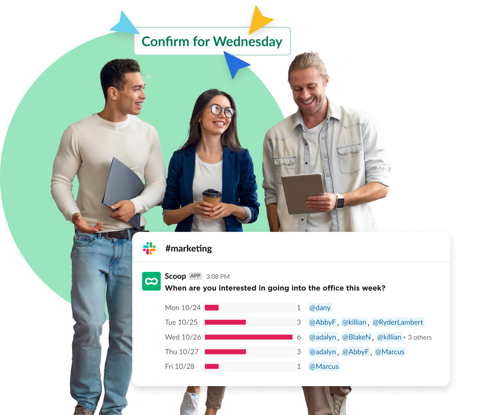 Use Slack Commands to See CoWorker's Office Plans Scoop Plan your